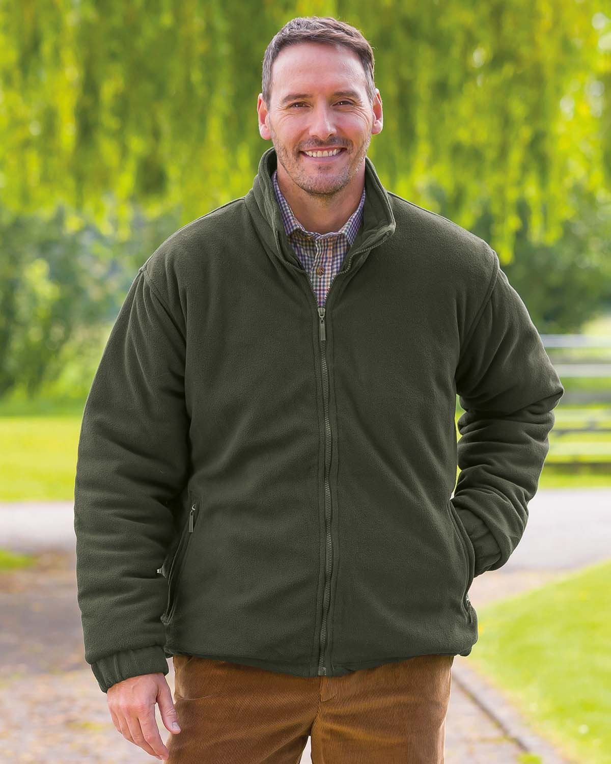 Padded fleece hotsell jacket men's